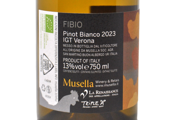 VERONA IGT PINOT BIANCO BIO "FIBIO" 2023 - MUSELLA