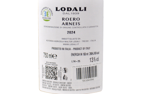 ROERO ARNEIS DOCG 2024 - WALTER LODALI