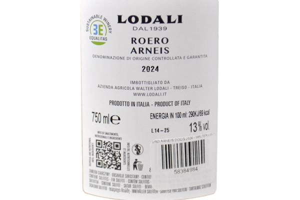 ROERO ARNEIS DOCG 2024 - WALTER LODALI