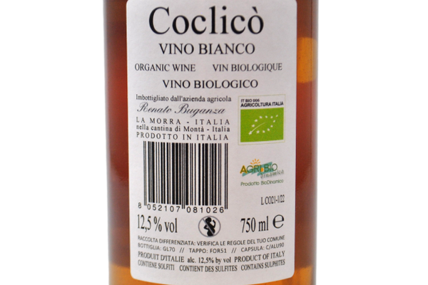 VINO BIANCO BIO "COCLICÒ" - RADICI E FILARI