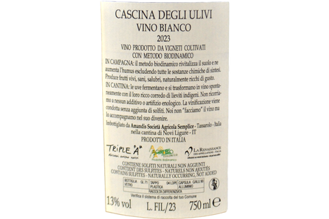 VINO BIANCO "FILAGNOTTI" 2023 - CASCINA DEGLI ULIVI
