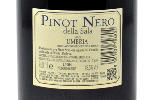 UMBRIA IGT "PINOT NERO DELLA SALA" 2022 - CASTELLO DELLA SALA