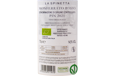 MONFERRATO ROSSO DOC "PIN" 2021 - LA SPINETTA