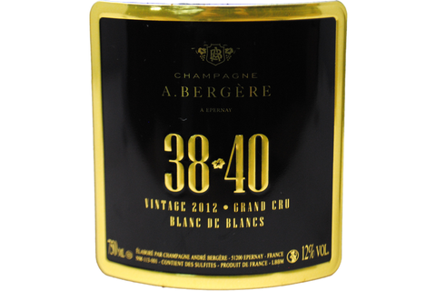 CHAMPAGNE GRAND CRU BLANC DE BLANCS 2012 "38-40" ASTUCCIATO - A. BERGÈRE