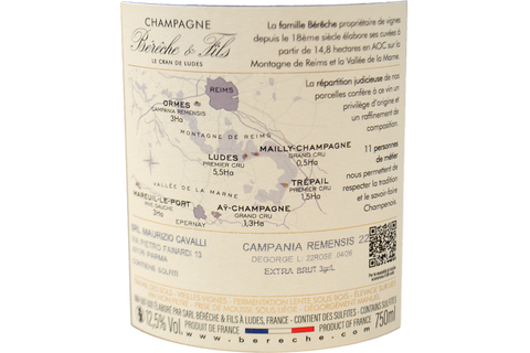 CHAMPAGNE ROSÉ EXTRA BRUT MILLÉSIME "CAMPANIA REMENSIS" 2022 - BÉRÊCHE & FILS