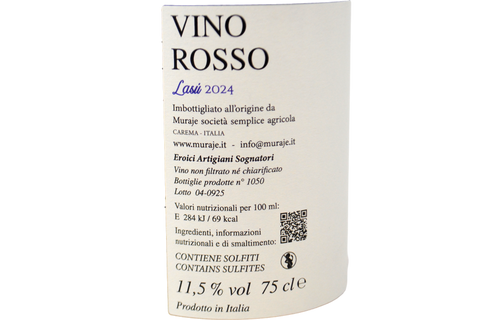 VINO ROSSO "LASÚ" 2024 - MURAJE