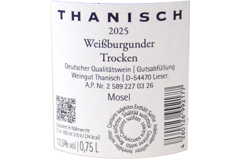 PINOT BIANCO DELLA MOSELLA TROCKEN 2025 - WEINGUT THANISCH