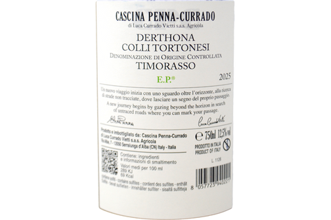 DERTHONA COLLI TORTONESI TIMORASSO DOC "E.P.®" 2025 - CASCINA PENNA-CURRADO