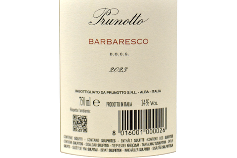 BARBARESCO DOCG 2023 - PRUNOTTO