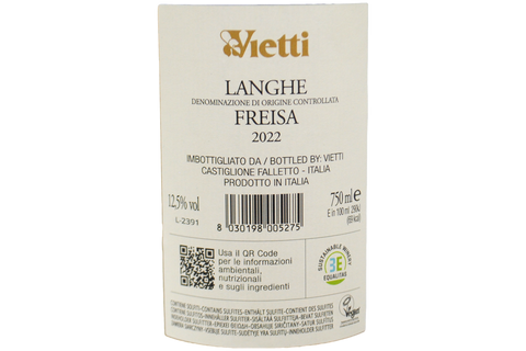 LANGHE FREISA DOC 2022 - VIETTI