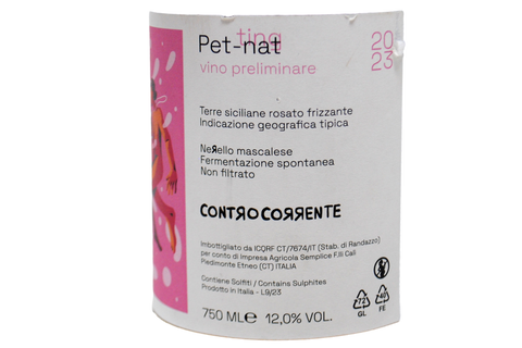 PET NAT ROSATO NON FILTRATO "CONTROCORRENTE" 2023 - VINI CALI'