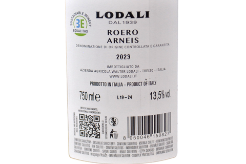 ROERO ARNEIS DOCG 2023 - WALTER LODALI