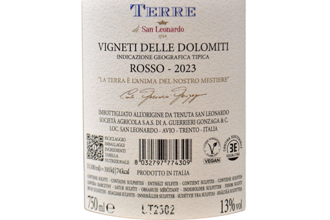 VIGNETI DELLE DOLOMITI IGT "TERRE" 2023 - TENUTA SAN LEONARDO