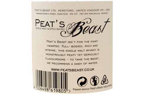FULL-BODIED SINGLE MALT SCOTCH WHISKY UN-CHILL FILTERED - PEAT'S BEAST