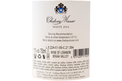 CHATEAU MUSAR WHITE 2014 - CHATEAU MUSAR