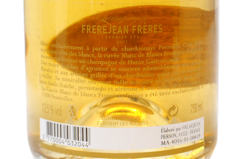 CHAMPAGNE BRUT BLANC DE BLANCS PREMIER CRU - FREREJEAN FRÈRES