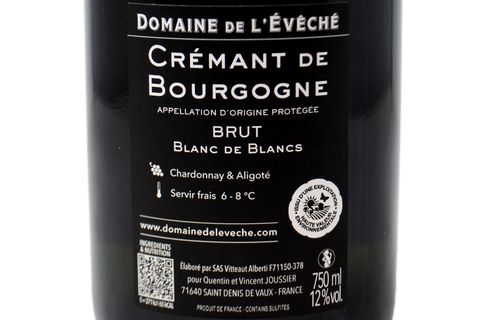 CRÉMANT DE BOURGOGNE BLANC DE BLANCS BRUT - DOMAINE DE L'ÉVÊCHÉ