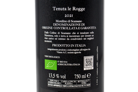 MORELLINO DI SCANSANO BIO DOCG 2021 - TENUTA LE ROGGE