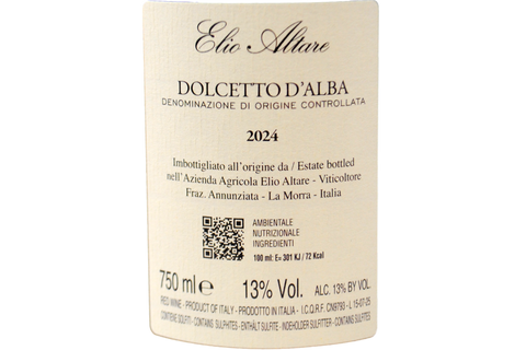DOLCETTO D'ALBA DOC 2024 - ELIO ALTARE