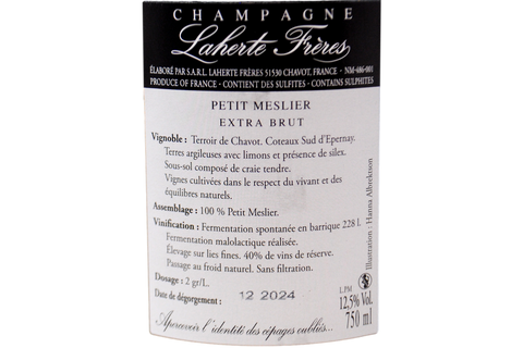CHAMPAGNE 100% PETIT MESLIER EXTRA BRUT - LAHERTE FRÈRES