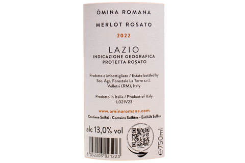 LAZIO IGP MERLOT ROSATO 2022 - OMINA ROMANA