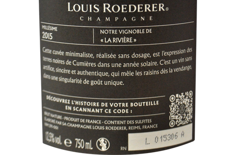 CHAMPAGNE BRUT NATURE ROSE "PHILIPPE STARCK" 2015 (ASTUCCIATO) - LOUIS ROEDERER