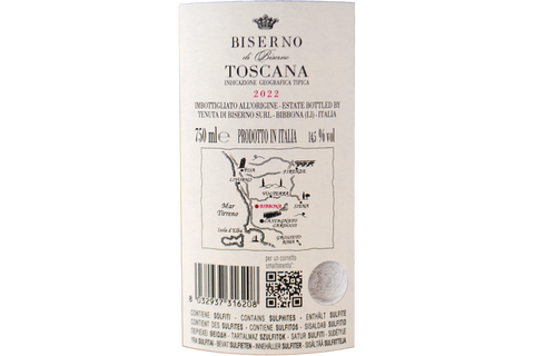 Toscana Rosso IGT "Biserno" 2015 - Domaine Biserno
