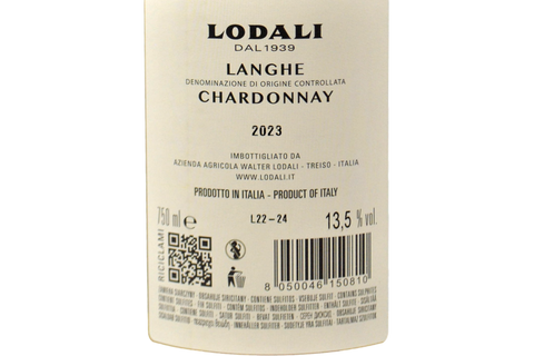 LANGHE CHARDONNAY DOC "LORENS" 2023 - WALTER LODALI