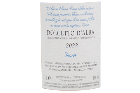 DOLCETTO D'ALBA DOC "TUNEN" 2022 - COGLI L'ATTIMO
