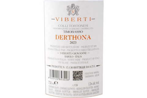 COLLI TORTONESI TIMORASSO "DERTHONA" 2023 - GIOVANNI VIBERTI