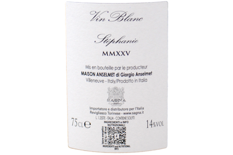 VIN BLANC GEWÜRZTRAMINER "STÉPHANIE" 2025 - ANSELMET
