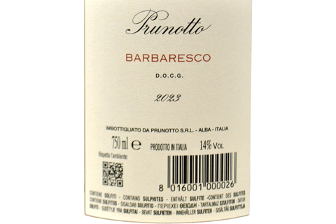 BARBERA D'ALBA DOC “PIAN ROMUALDO” 2023 - PRUNOTTO