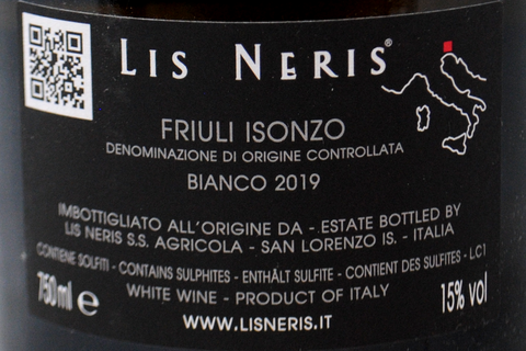FRIULI ISONZO DOC BIANCO "CONFINI" 2019 - LIS NERIS