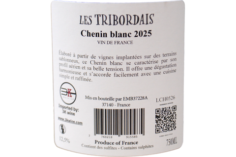 LOIRA CHENIN BLANC 2025 - LES TRIBORDAIS