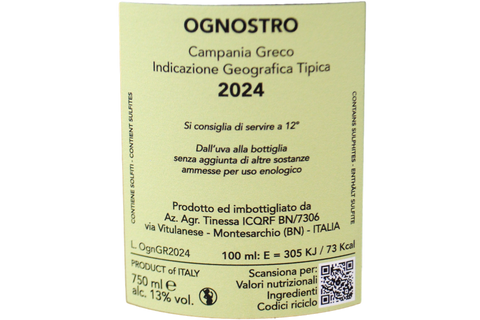CAMPANIA GRECO IGT "OGNOSTRO" 2024 - MARCO TINESSA