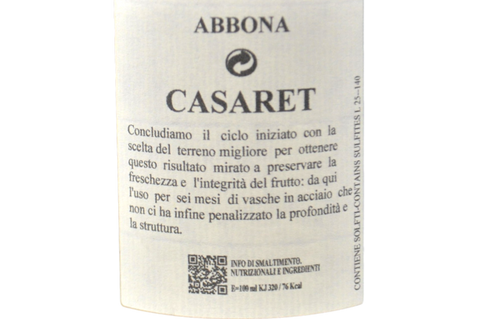LANGHE BARBERA DOC "CASARET" 2024 - MARZIANO ABBONA