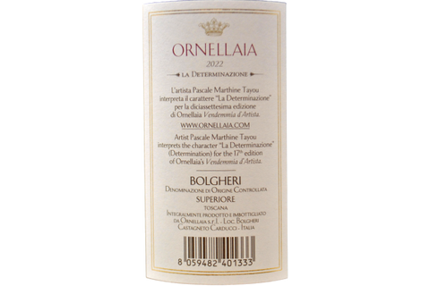 TOSCANA ROUGE IGT "LE Voûtes de l'ORNELLAIA" 2018 - ORNELLAIA