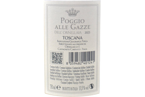 TOSCANA BIANCO IGT "POGGIO ALLE GAZZE" 2023 - ORNELLAIA