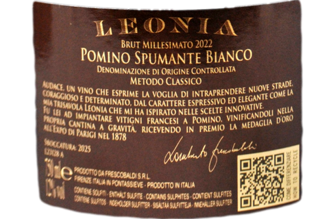 POMINO DOC METODO CLASSICO BRUT "LEONIA" 2022 - FRESCOBALDI