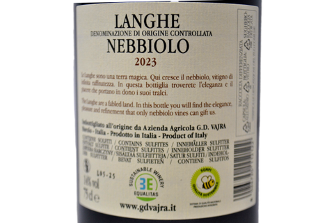 LANGHE NEBBIOLO DOC 2023 - G.D. VAJRA