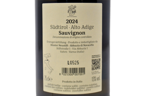 ALTO ADIGE DOC SAUVIGNON 2024 - ABBAZIA DI NOVACELLA