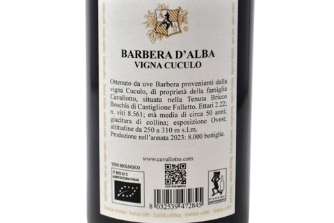 BARBERA D'ALBA SUPERIORE DOC "VIGNA CUCULO" 2023 - CAVALLOTTO