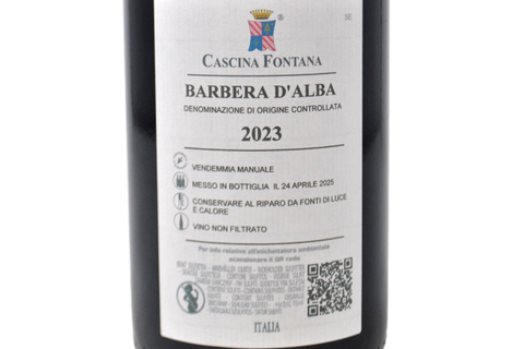 BARBERA D'ALBA DOC 2023 - CASCINA FONTANA