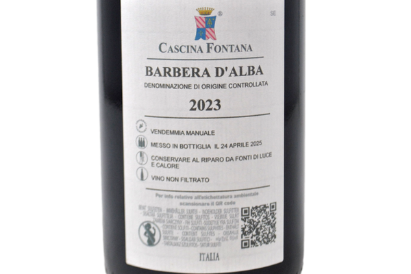 BARBERA D'ALBA DOC 2023 - CASCINA FONTANA