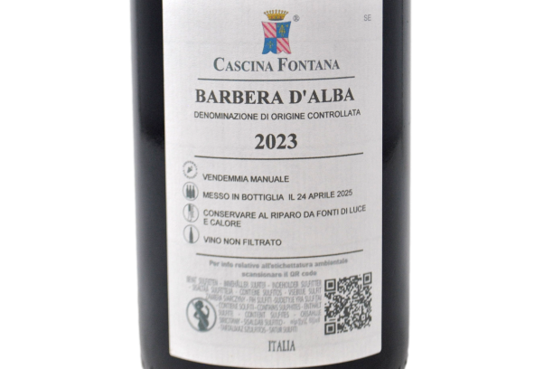 BARBERA D'ALBA DOC 2023 - CASCINA FONTANA