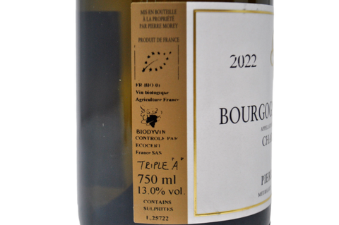 BOURGOGNE COTE D'OR CHARDONNAY 2022 - PIERRE MOREY