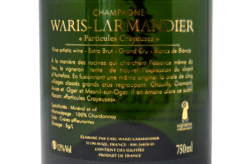 CHAMPAGNE EXTRA BRUT GRAND CRU BLANCS DE BLANCS "PARTICULES CRAYEUSES" - WARIS-LARMANDIER