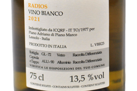 PIEMONTE ERBALUCE "RADIOS" 2021 - DECIMO FILARE