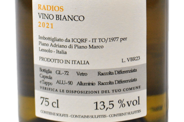PIEMONTE ERBALUCE "RADIOS" 2021 - DECIMO FILARE