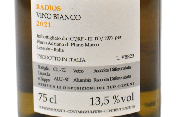 PIEMONTE ERBALUCE "RADIOS" 2021 - DECIMO FILARE
